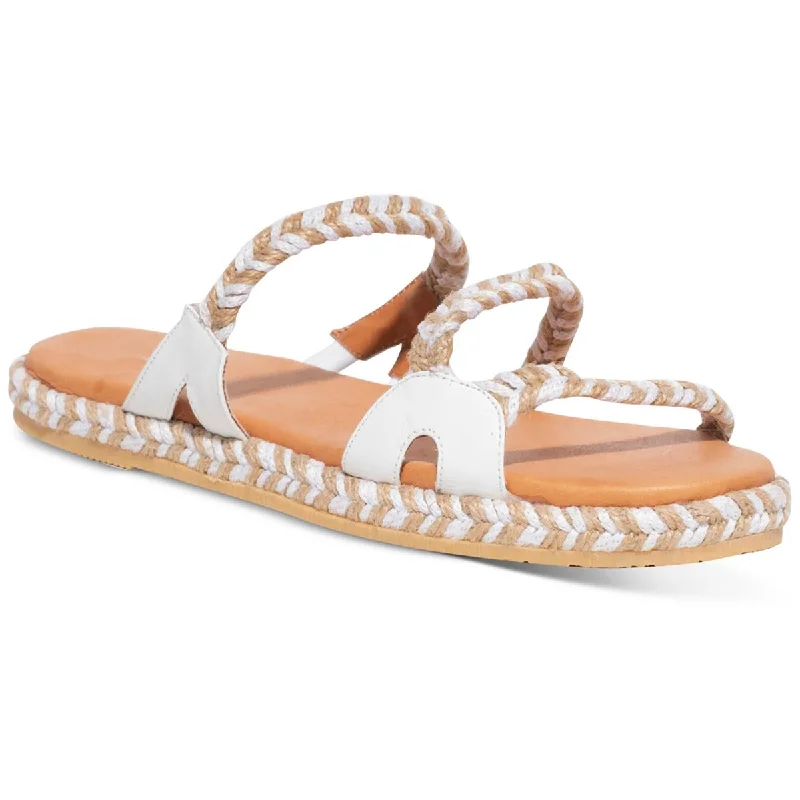 Sandals for beach strolls -Silvia Cobos Womens Camino Leather Slip On Slide Sandals