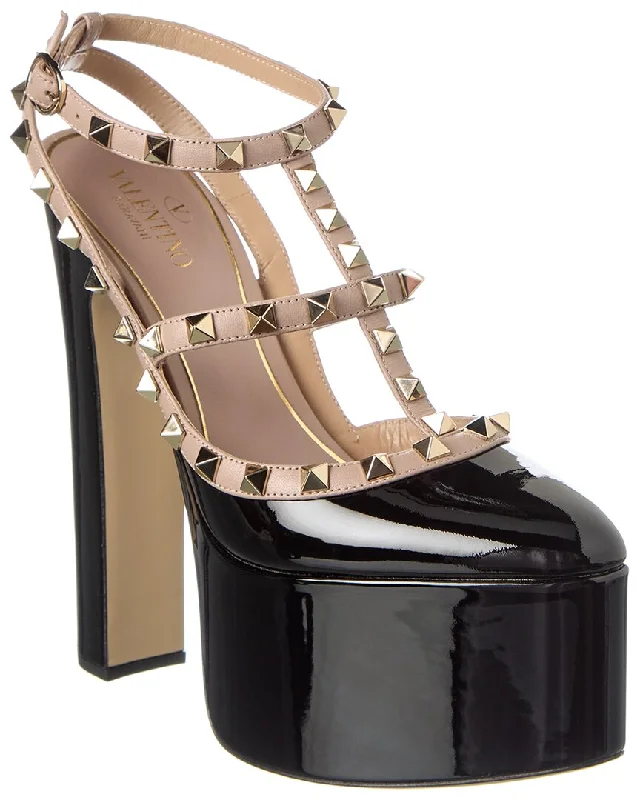 Valentino Rockstud 155 Patent Platform Pump