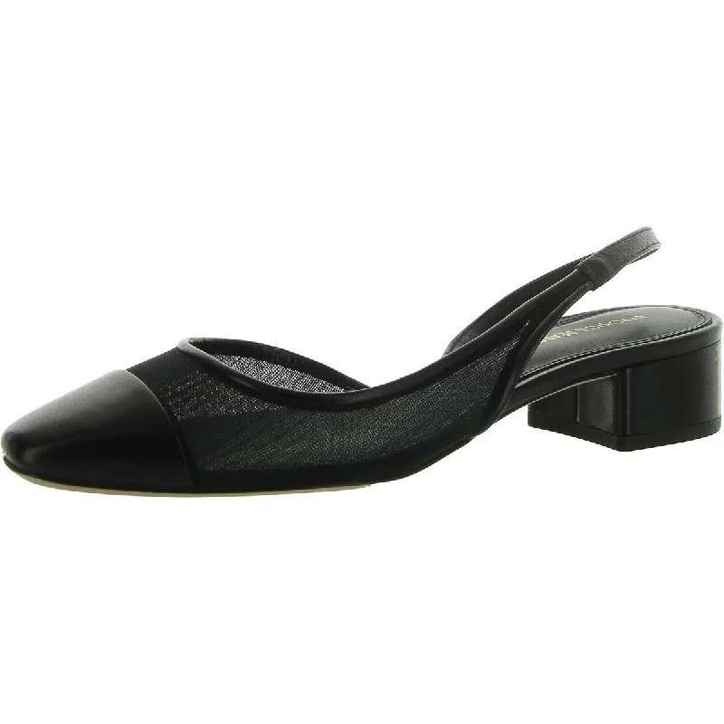 Flats for indoor dusk events -Veronica Beard Womens Cushioned Footbed Block Heel D'Orsay