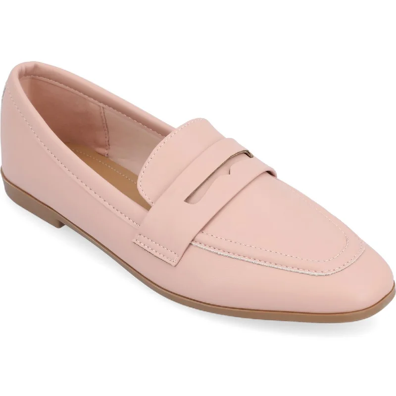 Lightweight loafers for hot evening repose-Journee Collection Womens Myeesha Faux Leather Loafers