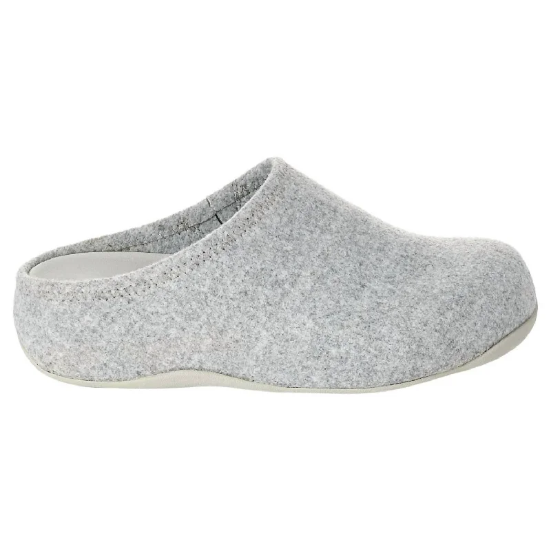 Slippers with fast nap hush -Women's Shuv Felt Clog In Tiptoe Grey