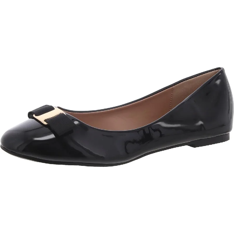 Cushioned loafers for cozy night repose-Journee Collection Womens Patent Dressy Loafers