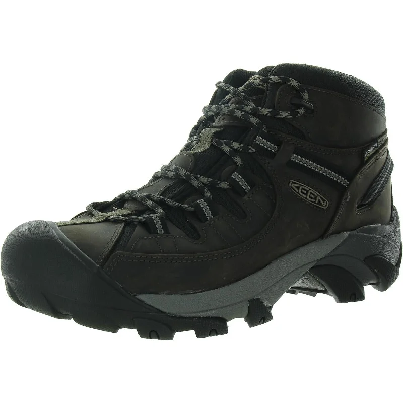 Keen Mens Leather Bootie Hiking Boots