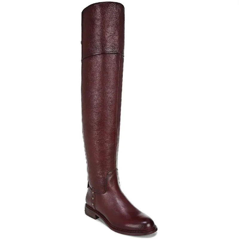 Franco Sarto Womens Haleen Leather Riding Over-The-Knee Boots