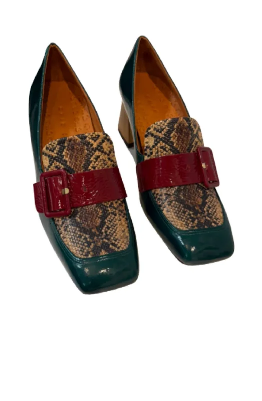 Women Vynte Leather Shoes In Forest