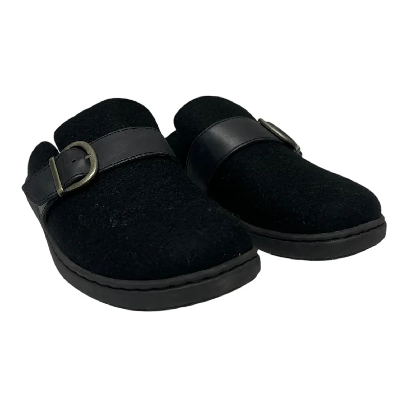 Flats for outdoor dusk meals -Shoes Flats By Born In Black, Size:8