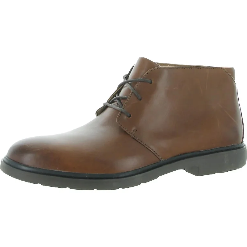 Unstructured by Clarks Mens Un Tailor Mid Leather Comfort Chukka Boots