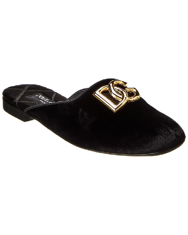 Slippers for cold nap nights -Dolce & Gabbana Velvet Mule