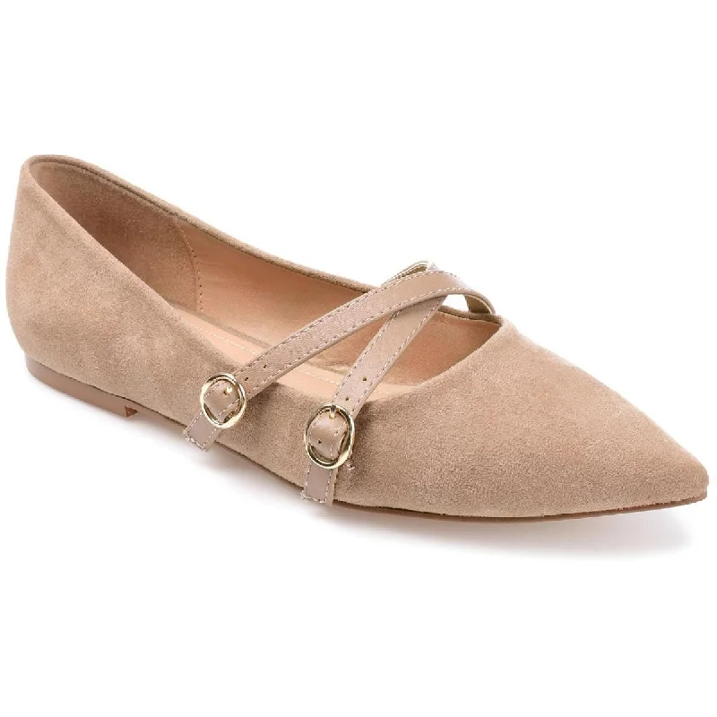 Affordable loafers for family evening repose-Journee Collection Womens Patricia Faux Suede Pointed Toe Loafers