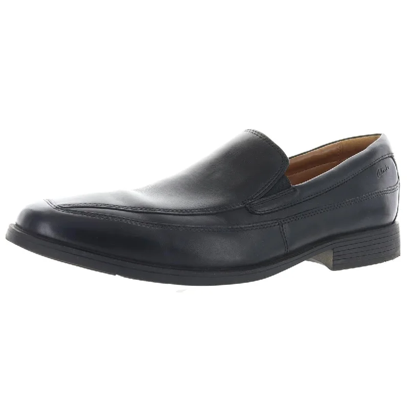 Comfortable loafers for warm evening calm-Clarks Men's Tilden Free Leather Ortholite Formal Slip On Loafers