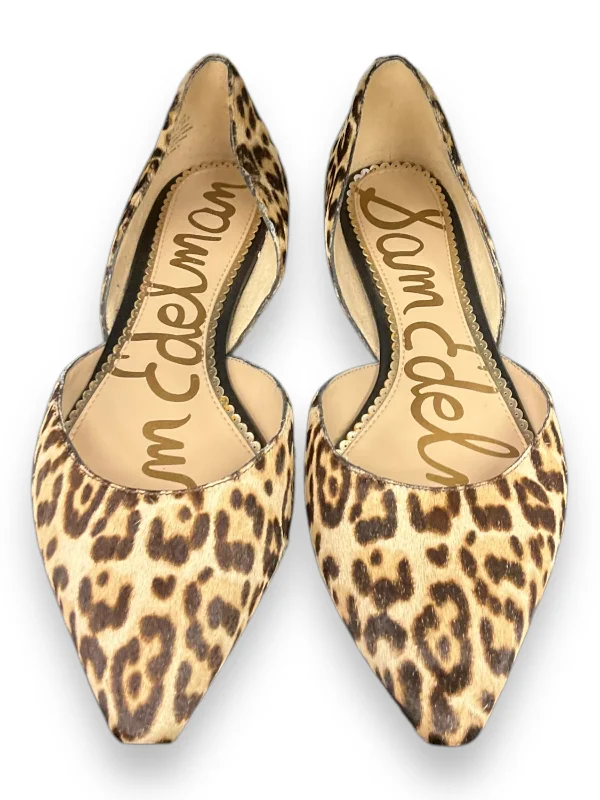 Flats with molded sole support -Shoes Flats By Sam Edelman In Animal Print, Size: 8.5