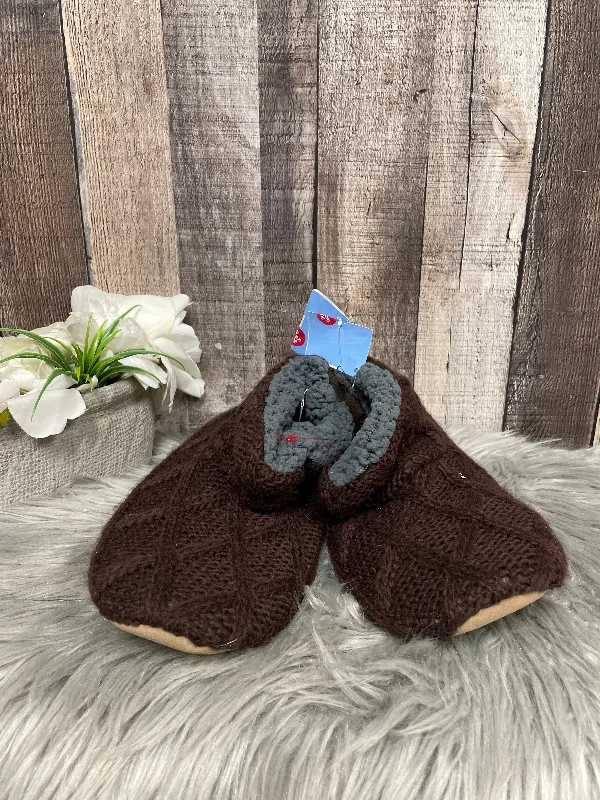 Slippers for roomy nap toes -Slippers By Muk Luks In Brown