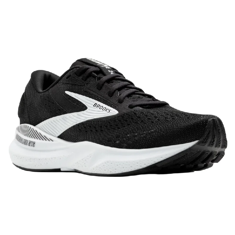 Running shoe with swank run chic -Brooks Adrenaline GTS 24 Black/White Running Shoe (Women's)