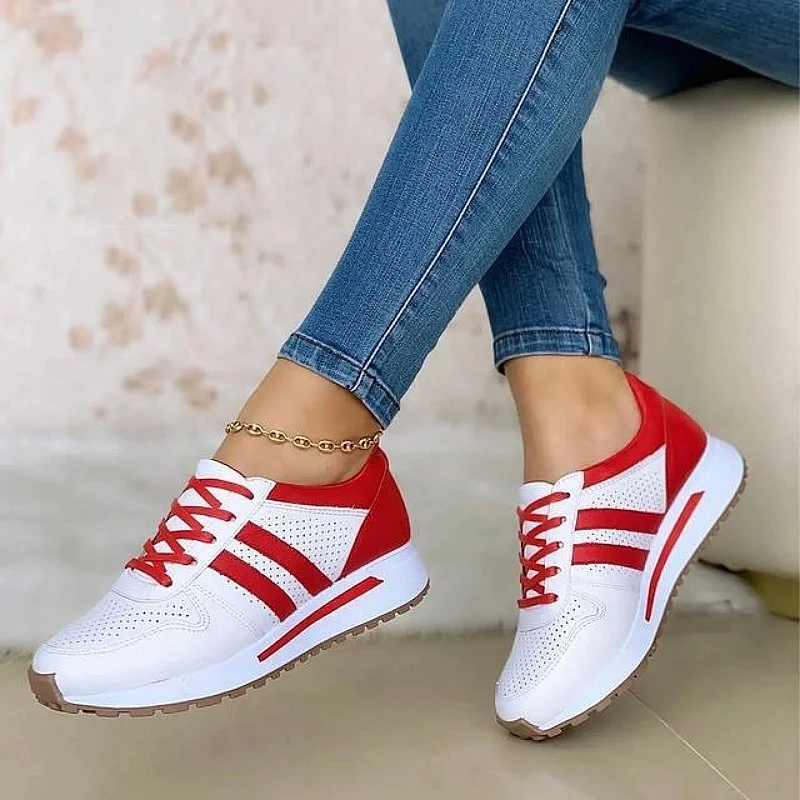 OCW White Orthopedic Shoes Women Light Non-shock Sneakers Mesh Sporty Fashionable