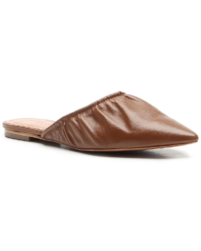 Slippers with mindful nap repose -Vicenza Burnie Leather Mule