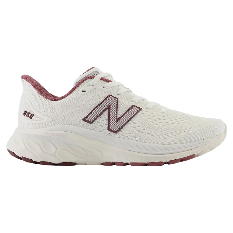 Running shoe with cool run weave -New Balance Fresh Foam X 860v13 Sea Salt/Washed Burgundy Running Shoe (Women's)