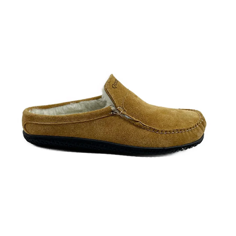 Slippers with light nap cores -Men’s Scruff ESQ Slipper: Toast Suede