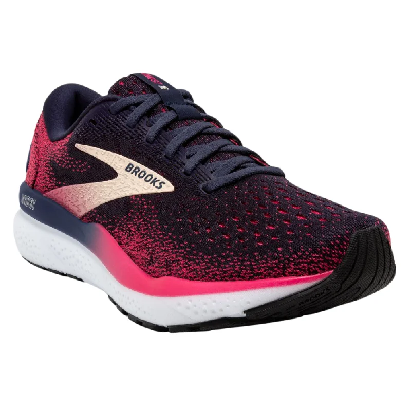 Knit running shoe care hacks -Brooks Ghost 16 Peacoat/Raspberry/Apricot Running Shoe (Women's)