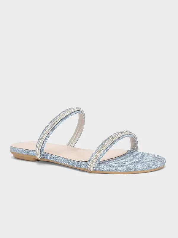 Slippers with heritage nap vibe -Women's "GLAUCIO" Strappy Open Toe Slippers