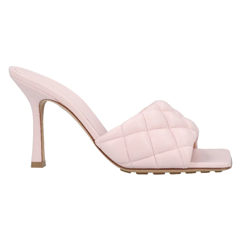 Fancy slippers for plush gifts -Bottega Veneta Padded Mule pink