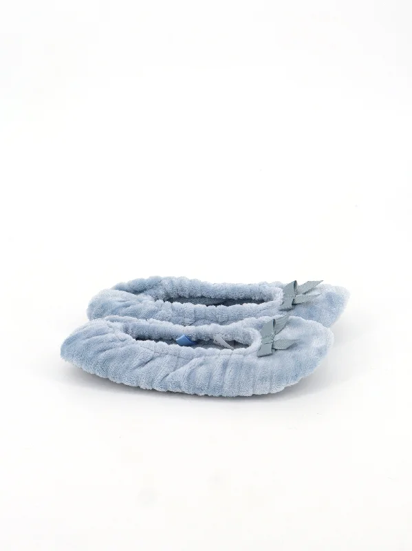 Slippers for cold nap nights -Women's Textured Slippers,Blue