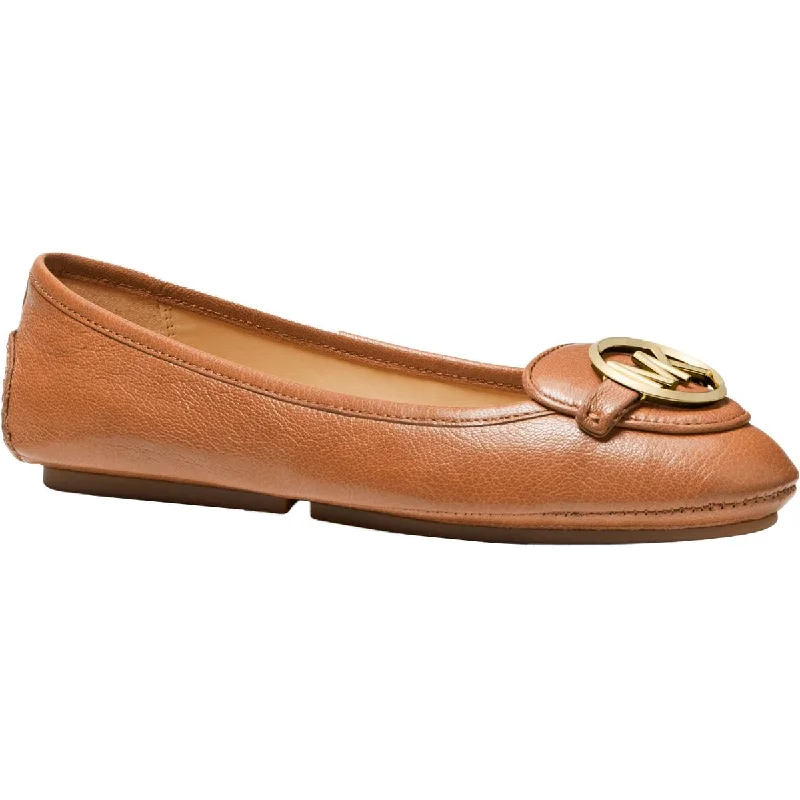 Affordable loafers for family night tranquility-Michael Kors Lillie Moc Women's Leather Logo Charm Slip On Moccasin Loafer