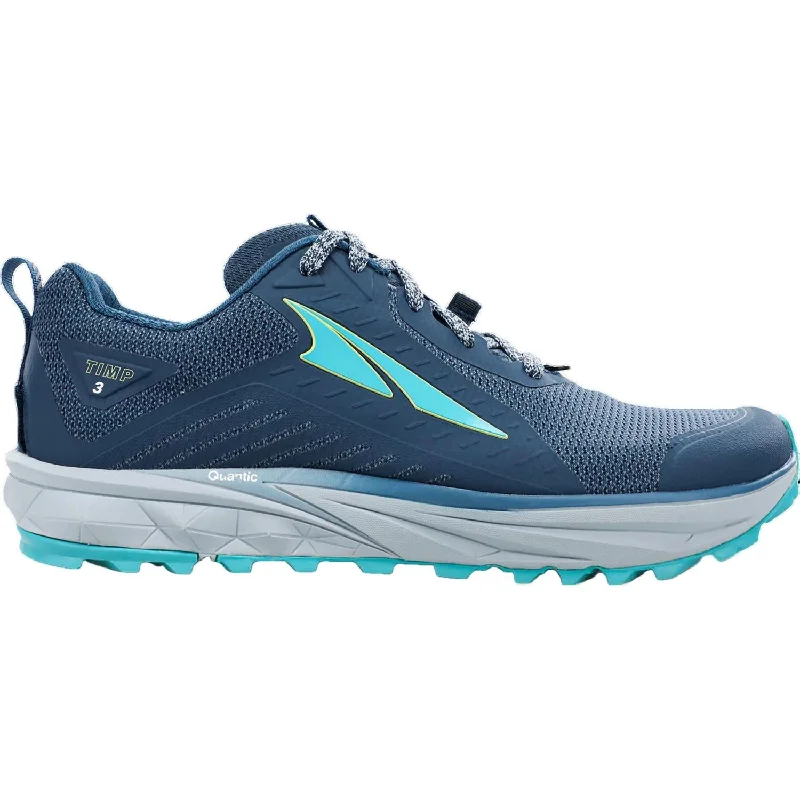 Running shoe with track run gigs -Women's Timp 3 Trail Running Shoes - Medium Width In Dark Blue