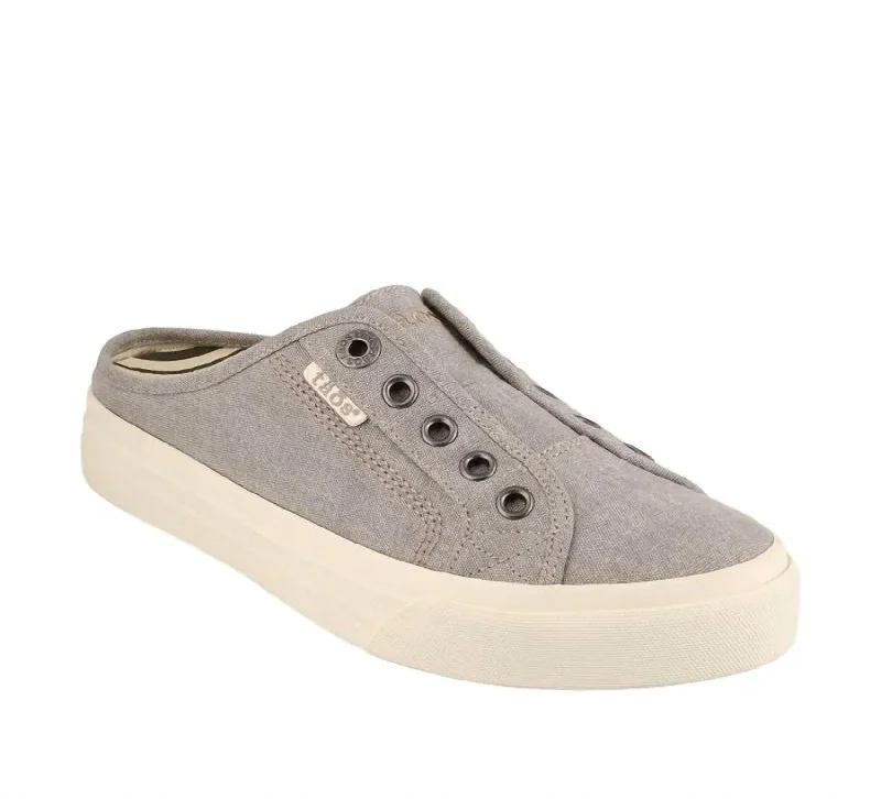 Slippers with flex nap calm -Women's Ez Soul Canvas Mule - Medium Width In Grey Wash