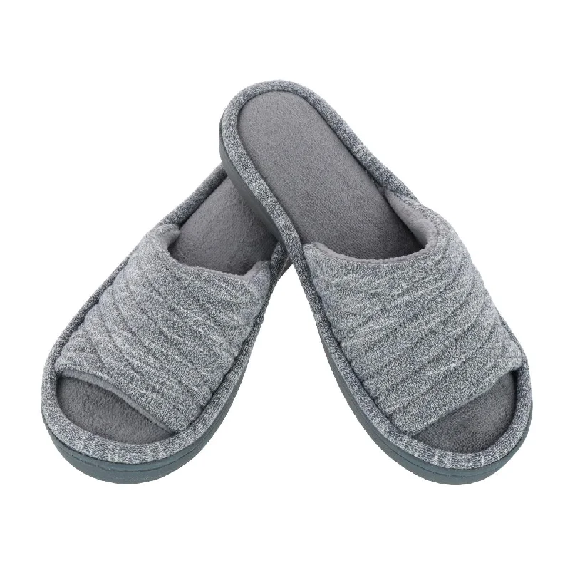 Slippers with firm nap beds -Women's Space Dye Open Toe Andrea Slide Slipper