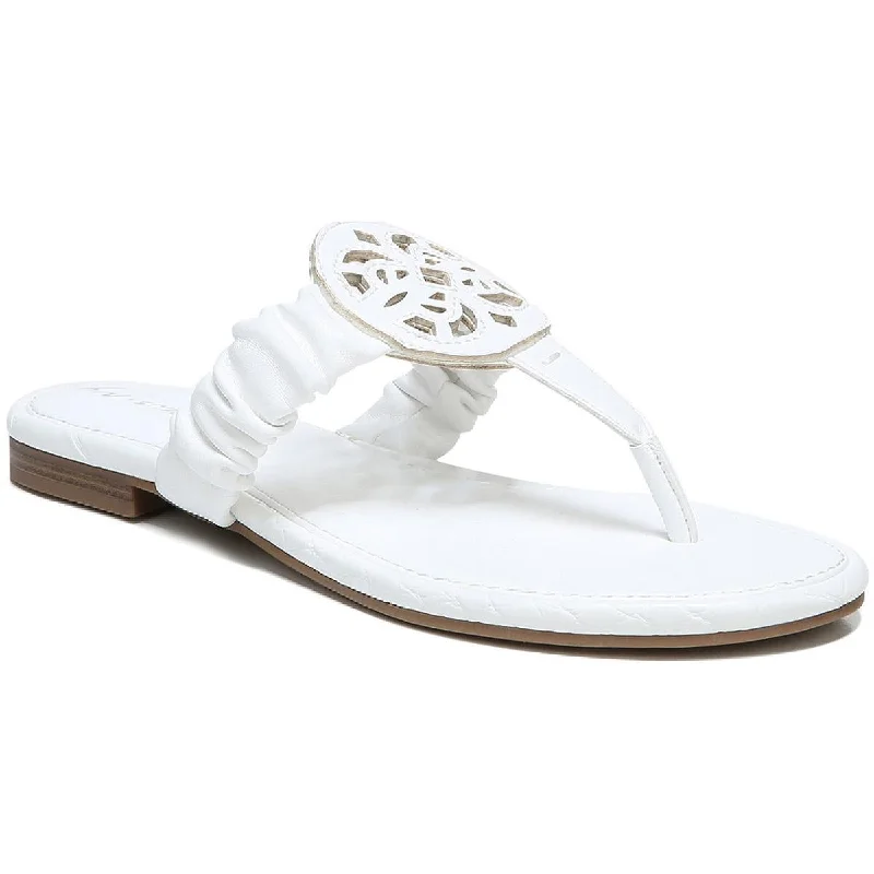 Sandals with unique textures -Circus by Sam Edelman Womens Camara Faux Leather Slide On Thong Sandals