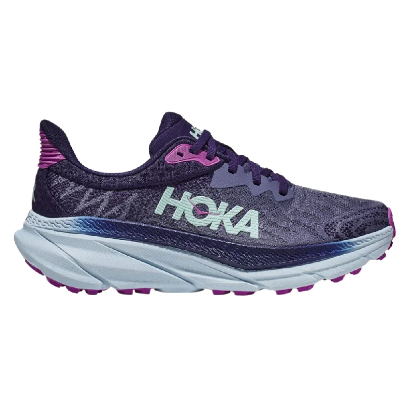 Running shoe with fast run laps -Hoka Challenger ATR 7 Meteor/Night Sky Running Shoe (Women's)