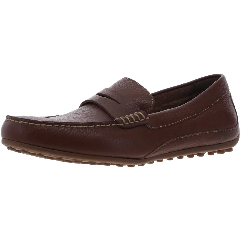 Comfortable loafers for warm dusk repose-Florsheim Mens Throttle Leather Slip On Loafers