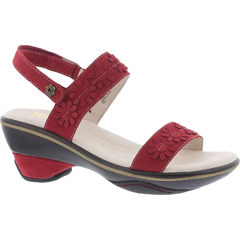 Sandals with reinforced toes -Jambu Womens Daisy Leather Adjustable Heel Sandals