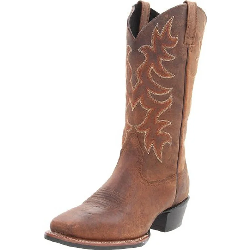 Laredo Mens Tucumcari Leather Square Toe Cowboy, Western Boots