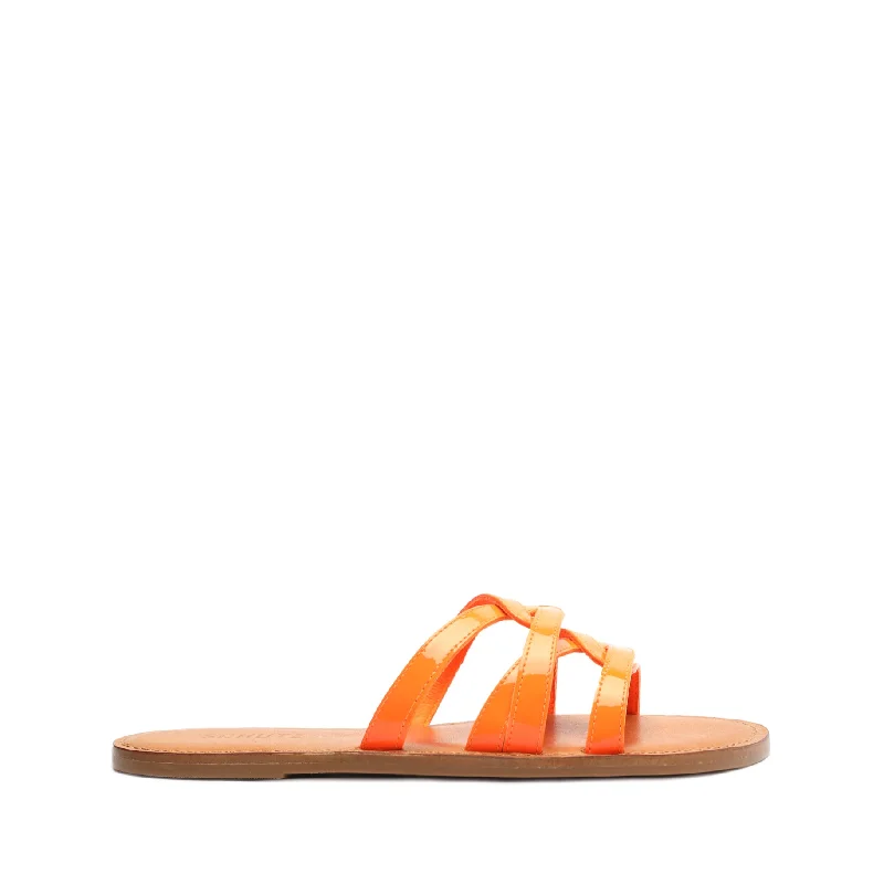 Flats with soft sole linings -Lyta Patent Leather Sandal