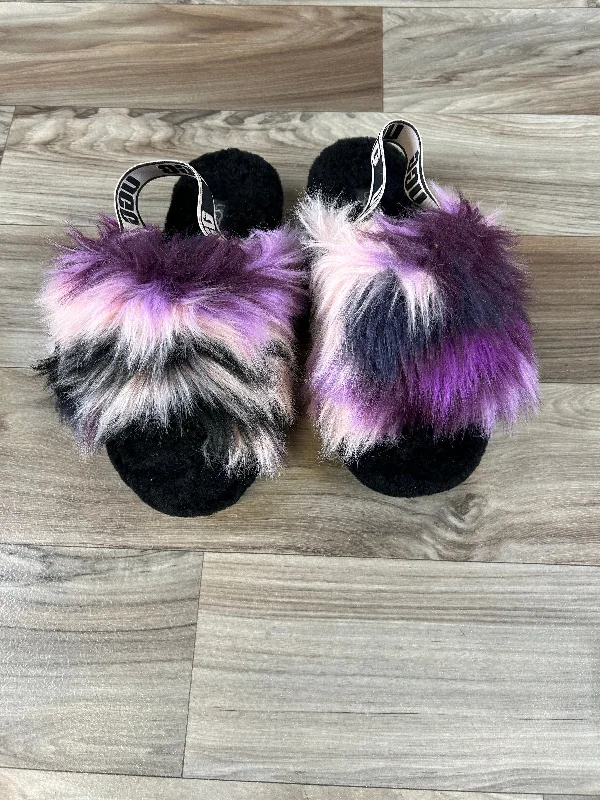 Slippers with night nap calm -Slippers Designer By Ugg In Black & Purple