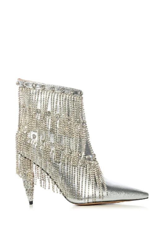 JAMILA-SILVER STILETTO BOOTIE