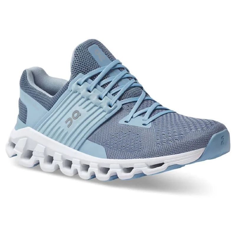 Running shoe with water-tight run weave -Women's Cloudswift 2 Running Shoes ( B Width ) In Lake/sky