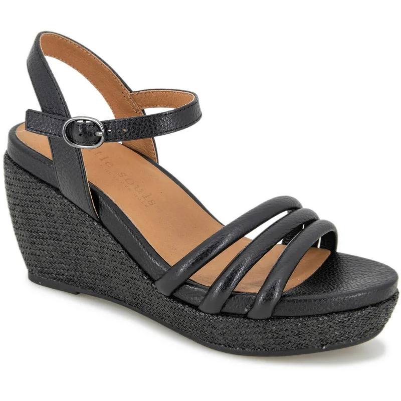 Sandals with stylish finishes -Gentle Souls by Kenneth Cole Womens VIKI Almond toe Wedge Wedge Sandals