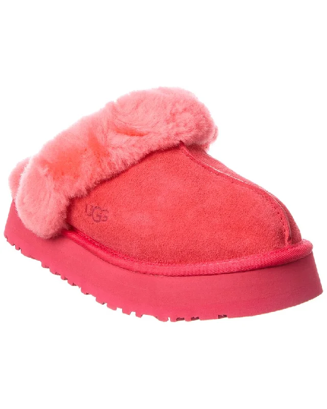 Slippers with home nap gigs -UGG Disquette Suede & Shearling Slipper