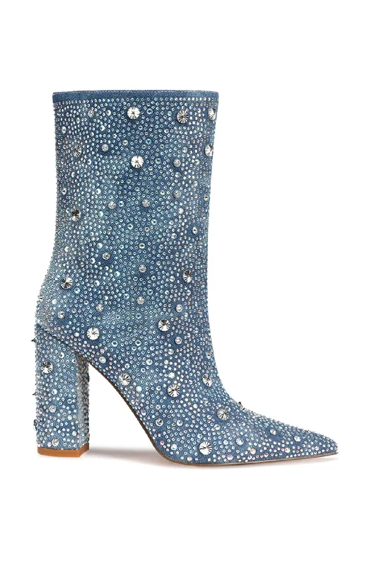 ADMIRAL-DENIM HEELED BOOTIE