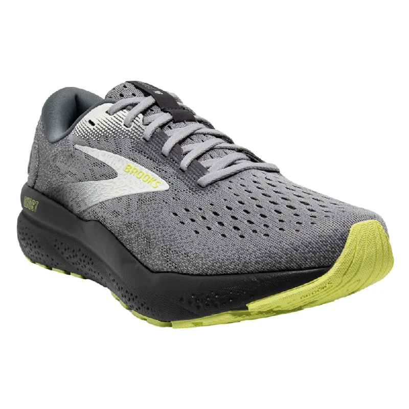 Running shoe with snug run soles -Brooks Ghost 16 Primer/Grey/Lime Running Shoe (Men's)