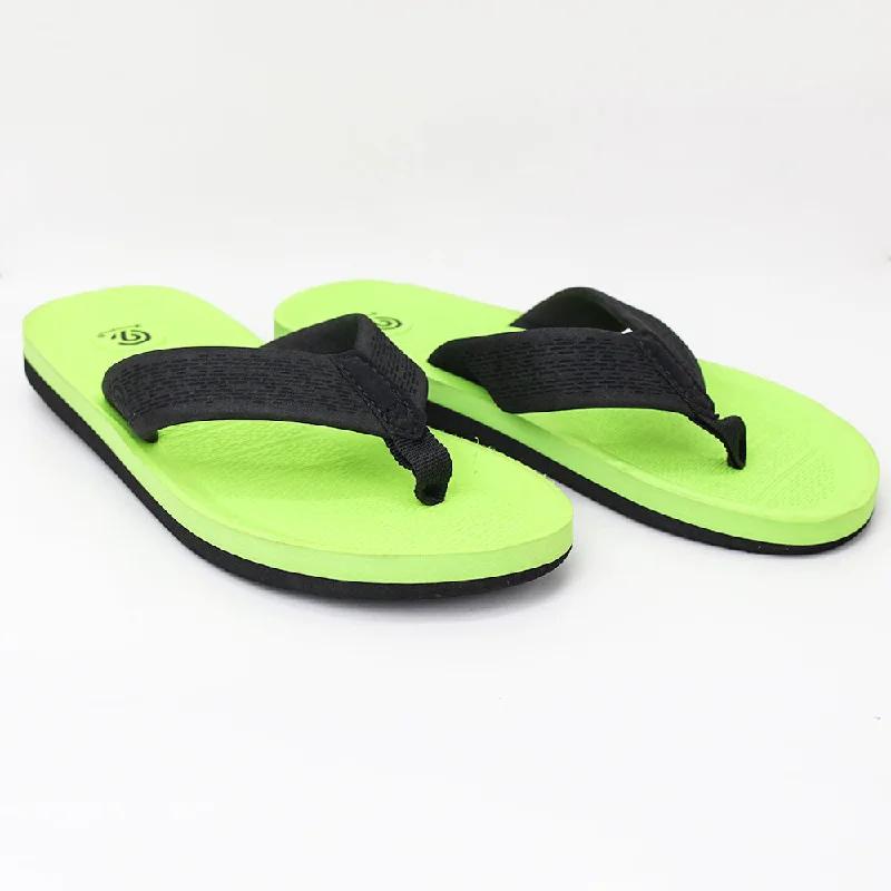 Slippers with clean nap calm -Kids Boy Textile One Finger Slippers,Neon Green