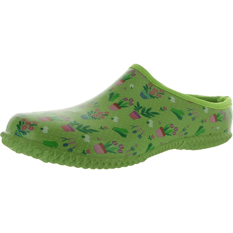 Flats for breezy boardwalk trails -Western Chief Womens GARDEN DAYS Round toe Slip on Clogs