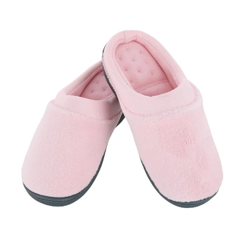 Slippers for tots’ snug nights -Women's Microterry Pillowstep Satin Clog Slipper