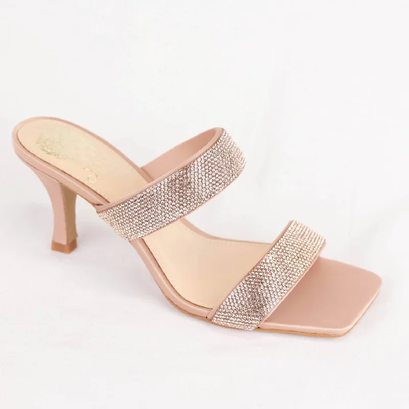 Aslee 2 Heel In Rose Gold Satin