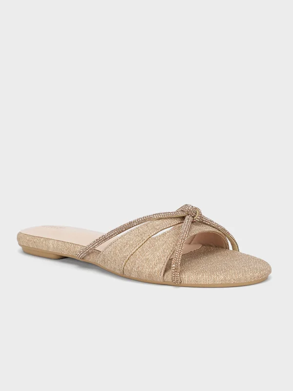 Slippers with splash-safe nap tops -Women's "CUIROS" Casual Fancy Slippers