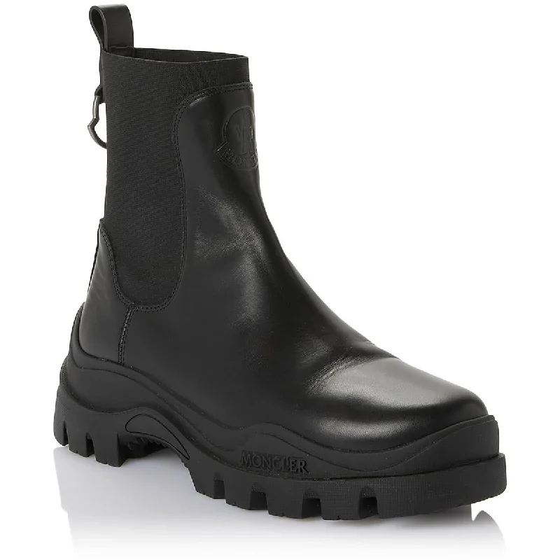 Moncler Mens Larue Pull On Lug Sole Chelsea Boots