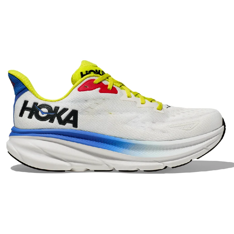 Running shoe for lean run kits -Hoka Clifton 9 Blanc De Blanc/Virtual Blue Running Shoe (Men's)