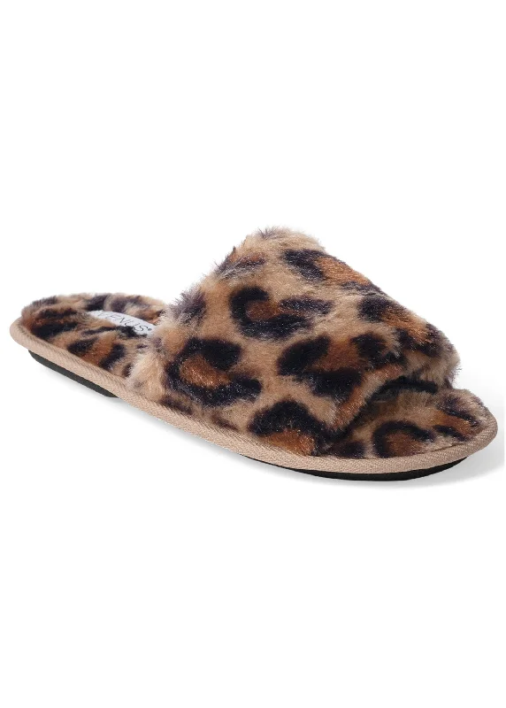 Slippers for home nap gigs -Slide Slippers - Brown Multi